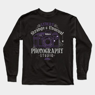 Strange and Unusual - Vintage Distressed Occult Typography Long Sleeve T-Shirt